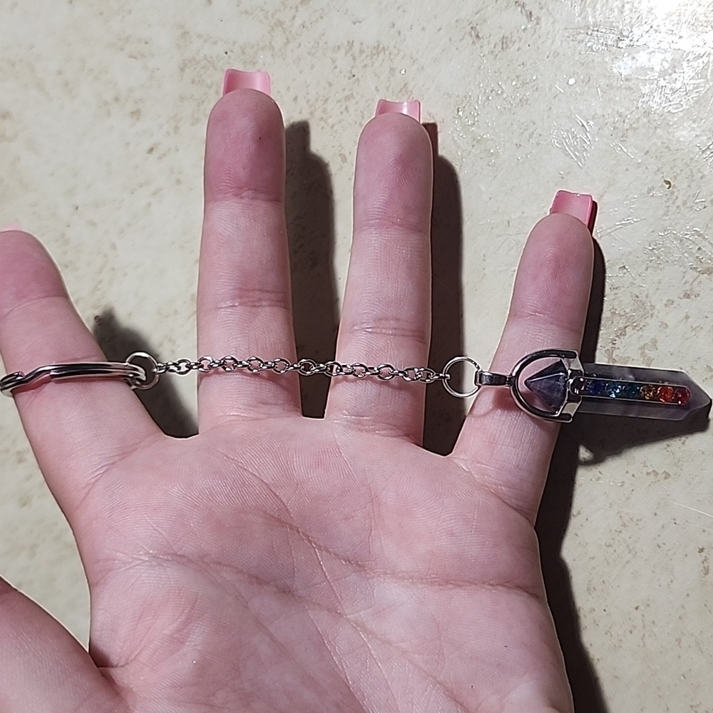 Multicolor Crystal  Keychain - Picture 3 of 3